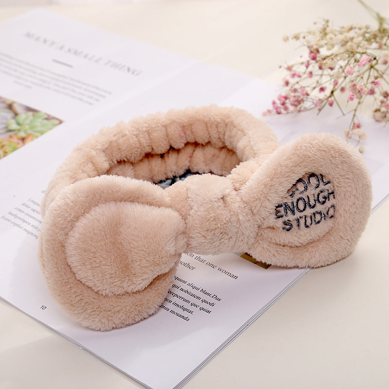 Cute Korean Style Plush Bow Hairband Women Cute Korean Style Plush Bow Hairband Women